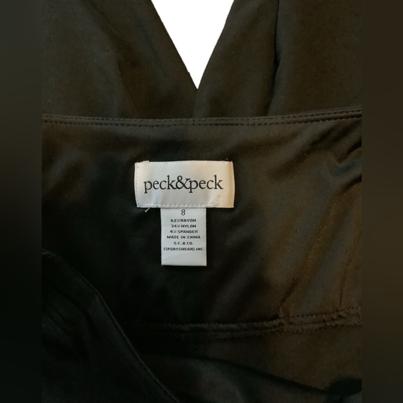 Peck & Peck Women’s Gaucho Length 22.5” Upscale Professional Flowy Pants. - Picture 4 of 7